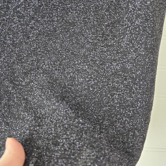 NWT Pilcro Anthropologie Metallic Hooded Sleeveless Sweater Top Small - Picture 5 of 7